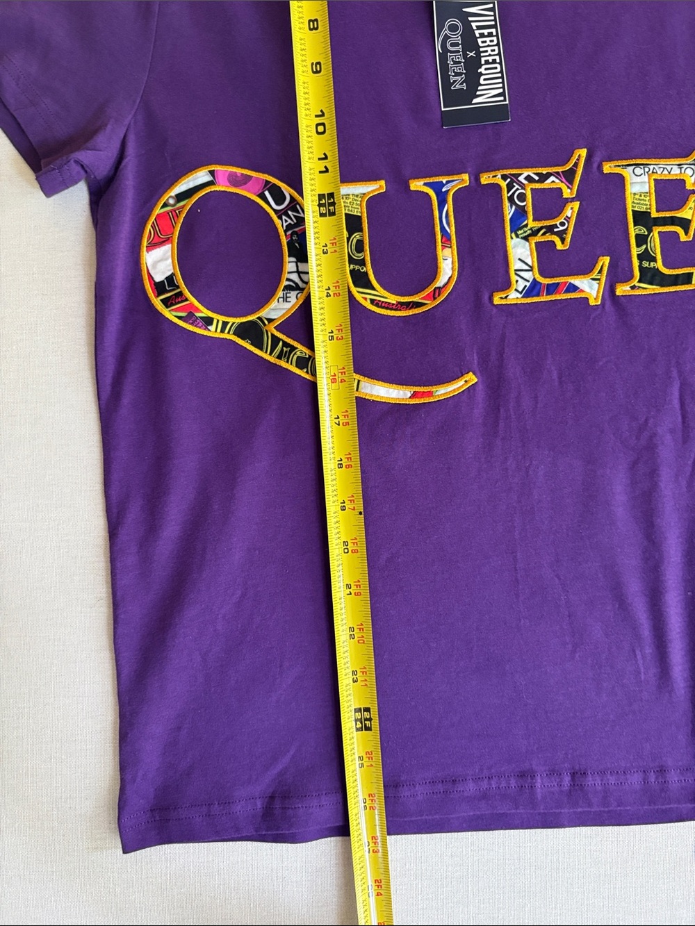Vilebrequin X Queen Band T Shirt Mens Large Purple Graphic Tee TAOE9P04 NEW - Picture 4 of 6